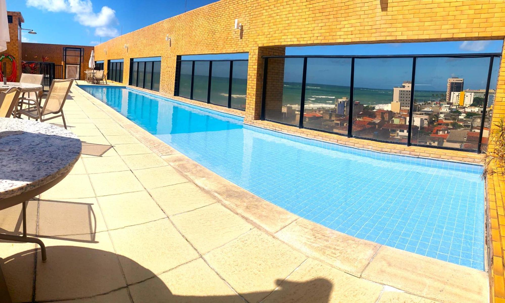 Apartamento 50M Praia- Piscina - Vista Mar - Academia - Maceio  Ngoại thất bức ảnh
