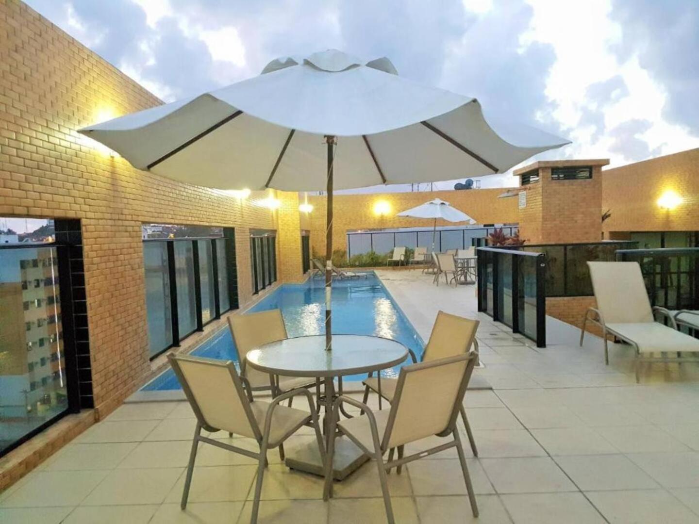 Apartamento 50M Praia- Piscina - Vista Mar - Academia - Maceio  Ngoại thất bức ảnh